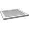 Ekena Millwork Vertical Surface Mount PVC Gable Vnt: Non-Functional, w/2"W x 1-1/2"H, Brickmould Frame, 24"W x 22"H GVPVE24X2202SN - alternate 5
